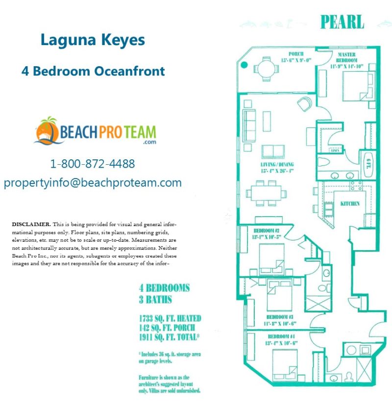 Laguna Keyes Pearl - 4 Bedroom Oceanfront